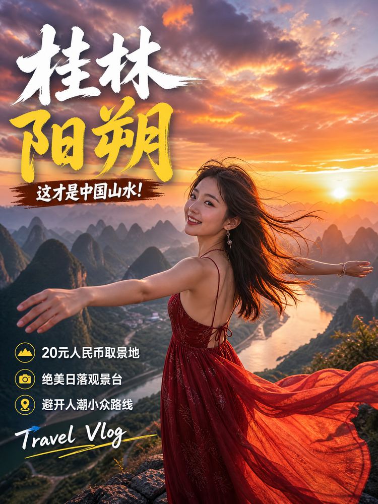 丝瓜视频旅行视频-桂林阳朔旅行视频演示